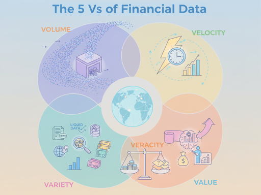 The 5 Vs of Financial Data: A Machine Learning Perspective