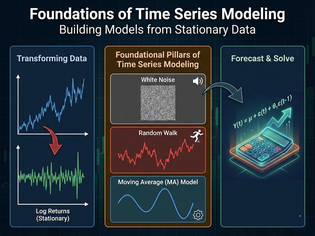 The Architects of Uncertainty: White Noise, Random Walks, and Moving Averages