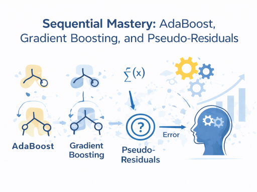 Sequential Mastery: AdaBoost, Gradient Boosting, and Pseudo-Residuals